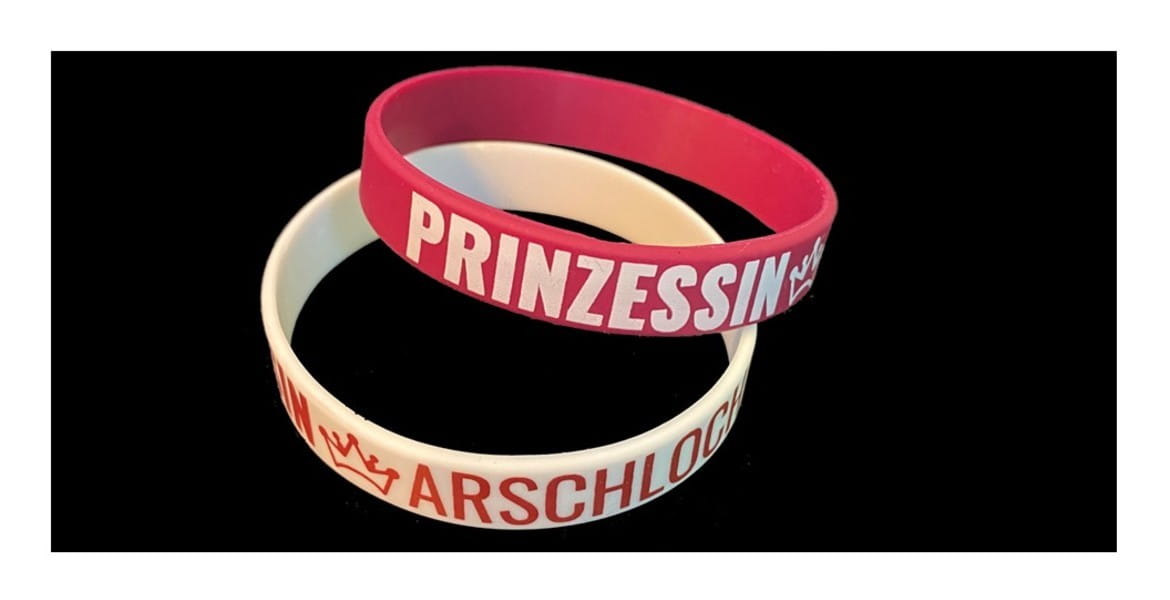 Armband Set >>>Prinzessin Arschloch<<<, Prinzessin Arschloch