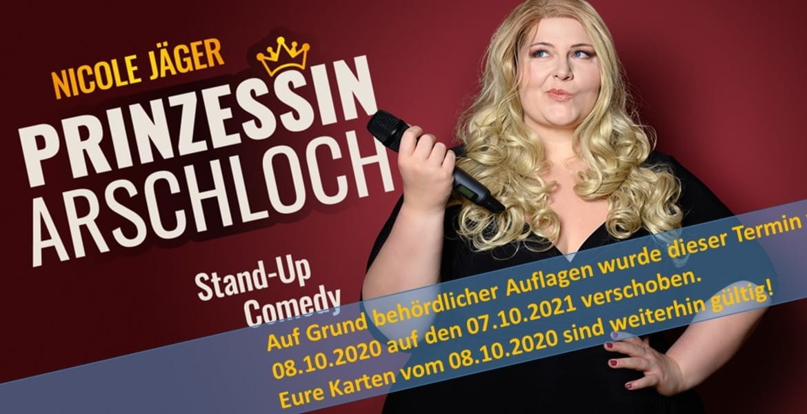 Tickets Nicole Jäger, Prinzessin Arschloch (Verlegt auf 07.10.2021) in Stuttgart
